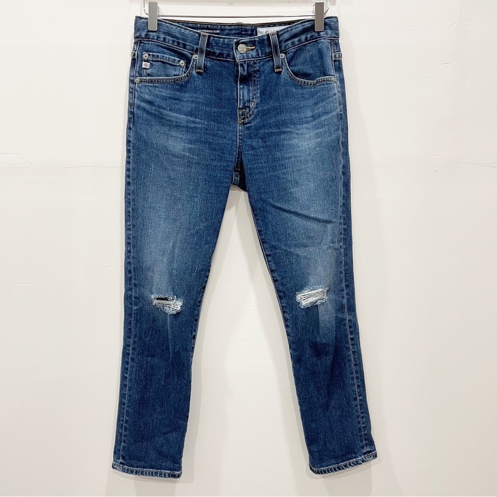 AG Adriano Goldschmied The Ex-Boyfriend Slouchy Slim Jeans Size 25 Distressed